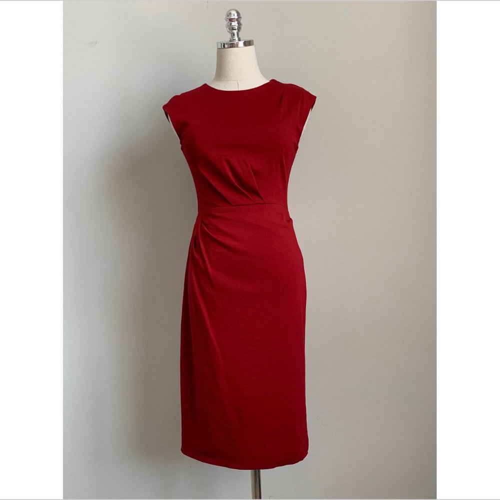 Betsey Johnson Women's Sleeveless Sheath Dress - Red - Size 2